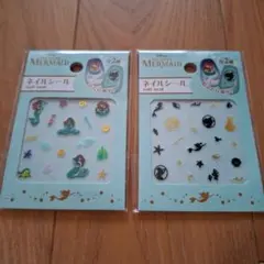 新品未開封*匿名配送*リトルマーメイド　アリエル　ネイルシール　2枚セット