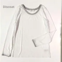 【Discoat】ラメ付きクルーネックカットソー　S
