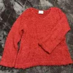 赤色 Mサイズ ニットセーター