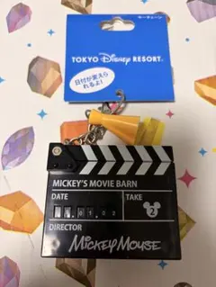 ディズニー カチンコキーチェーン ミッキーメガフォン　新品タグ付きのサムネイル