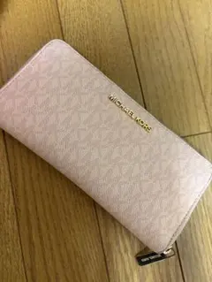 MICHAEL KORS長財布 ピンク 財布 長財布 シグネチャー