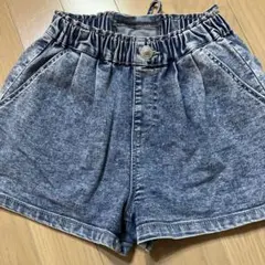 130サイズ デニムハーフパンツ