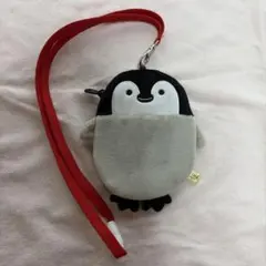SUNLEMON ペンギン パスケース ネックストラップ付き