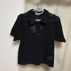 しまむら　Hemlメッシュトップス
