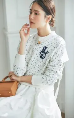 セブンテン　seventen コードモノグラムスウェットトップス