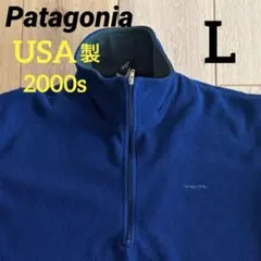 ★2000s★USA製★パタゴニア フリースプルオーバー★キャプリーン★L