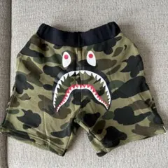 A BATHING APE シャーク ショートパンツ グリーンカモXXL - メルカリ