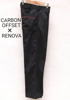 CARBON OFFSET×RENOVA ポリ コットン スラック
