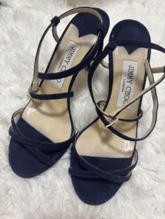 JIMMY CHOO ネイビー ハイヒール 36.5