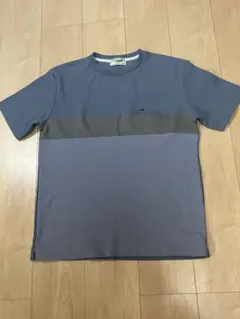 クロコダイル　TシャツCROCODILE ワッフルTシャツ ブルー Lサイズのサムネイル