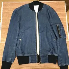 ships jet blue MA-1 デニム ブルゾン