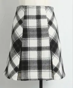 tocco closet トッコクローゼット チェック 台形 ミニスカート
