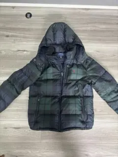 Polo Ralph Lauren チェック柄ダウンジャケット　キッズL 160