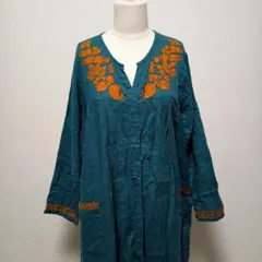 【GA-ON】ロングワンピース（フリー）羽織り レーヨン インド製