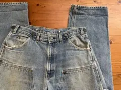 KEY メンズ ペインターデニムパンツ 二ー付き ブルー系