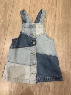 baby GAP パッチワークデニムサロペット