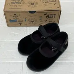 Cienta シエンタ ベロア バレエシューズ 24 14.5cm ブラック