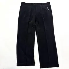 【メンズ2XL】カステルバジャック　コーデュロイパンツ　ツータック　ブラック