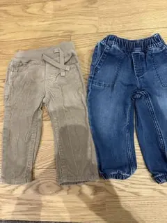 GAP コーデュロイ ストレートパンツ デニムセット18-24ヶ月 90センチ