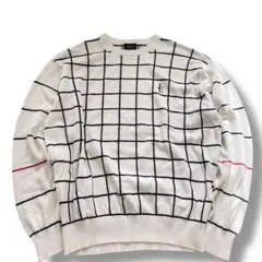 PEARLY GATES パーリーゲイツ コットンニット チェック柄 XLサイズ