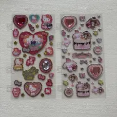 サンリオ　キラキラジュエルシール シュガーバニーズ キティー2個セット