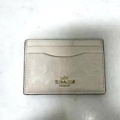 COACH コーチ カードケース 名刺入れ ホワイト