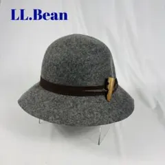 L.L .Bean 100％ウール　フェルト製　バスケットハット　グレーのサムネイル