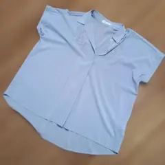 earth music&ecology 薄紫 半袖シャツ