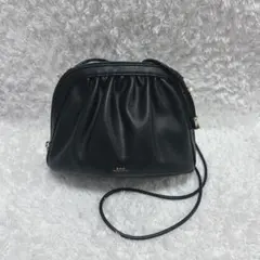 【美品】A.P.C. ドローストリング　ショルダー　バッグ　黒