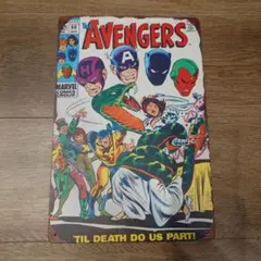 【新品】Avengers　ブリキ　看板