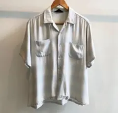 60s sears ombre rayon open collar shirt