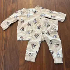 美品！H&M ミニーマウス柄 ベビーパジャマ 60cm