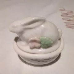 陶器 ウサギ 小物入れ エッグキーパー