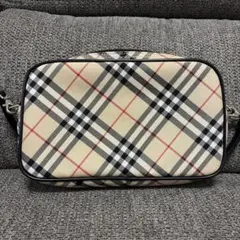 バーバリーブルーレーベル ノバチェック ナイロン レザー アクセサリー