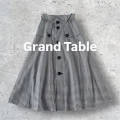 【美品】グランターブル　トレンチフレアスカート　ギンガムチェック
