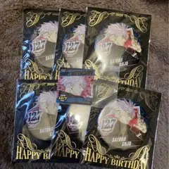 呪術廻戦　五条悟　バースデー缶バッチ　バースデーステッカー　6点＋1点セット