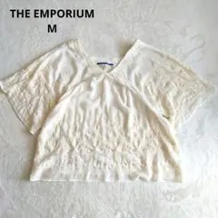 THE EMPORIUM ボヘミアン 刺繍 チュニック ブラウス M アイボリーのサムネイル
