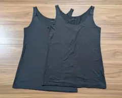 AIRism ブラックタンクトップ 2枚セット