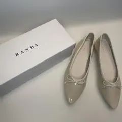 新品⭐︎RANDA ポインテッドトゥレインバレエシューズ 24.5cm 晴雨兼用