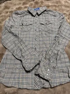 BURBERRY BLUELABELチェック柄 長袖シャツ ベージュ系