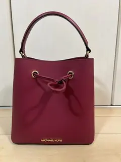 じ*ん様 MICHAEL KORS バケツ型ショルダーバッグ バーガンディ