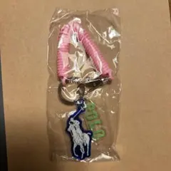 ポロラルフローレン ピンク キーホルダー ロゴ入り