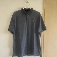 ナイキ NIKE ゴルフGOLF ポロシャツ Lグレー ブラック