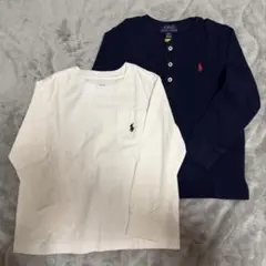 ラルフローレン　男児　3T 2枚セット　白、ネイビー　長袖