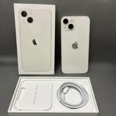 Apple iPhone 13 ホワイト スターライト 本体　箱　充電ケーブル