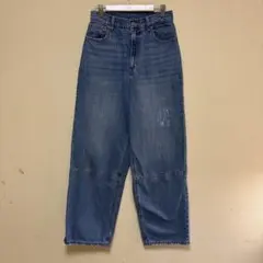【GWセール】ブルーワイドレッグデニム ハイウエスト64サイズ