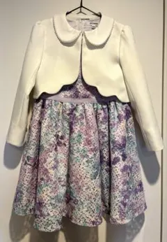 入学式 卒業式 ワンピース＆ボレロ＆コサージュ 3点セット 120cm