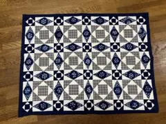 パッチワークキルト ハンドメイド マルチカバー - メルカリ