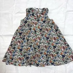 【美品】BLUEU AZUR ノースリーブ ワンピース 130cm 花柄　NSのサムネイル