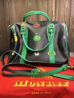 【極ヴィンテージ】MONRIF モンリフ イタリア製 ハンドバッグ ショルダー付